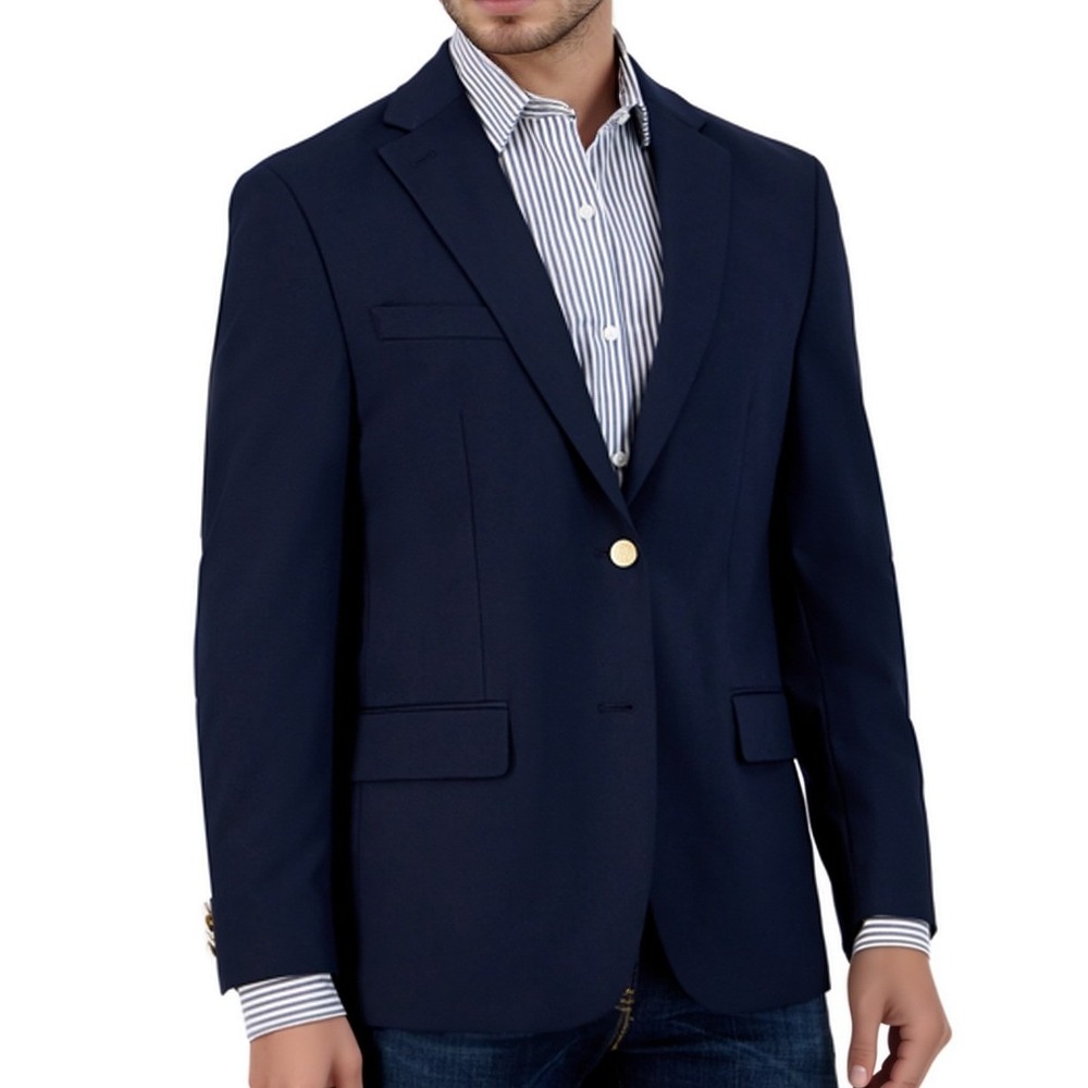 Tommy Hilfiger Men Sport Coat 40R Blue THFlex  Blazer Suit Jacket Preppy NWT